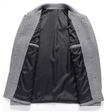 Herren Wollmantel Winter