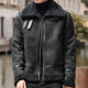 UrbanStoff | Lammfell Biker Lederjacke