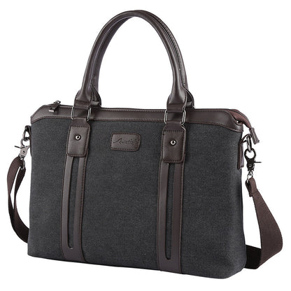 UrbanStoff | Canvas Schultertasche Herren Business