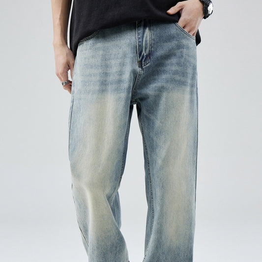 Locker Geschnittene Wide-Leg Jeans