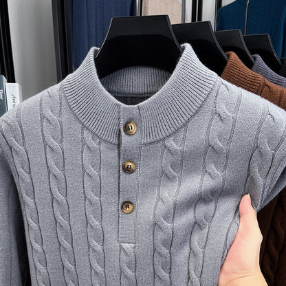 Zopfmuster Stehkragen Pullover