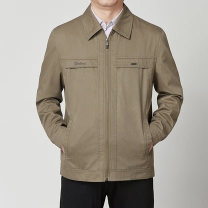 Baumwolle Freizeitjacke mit Umlegekragen