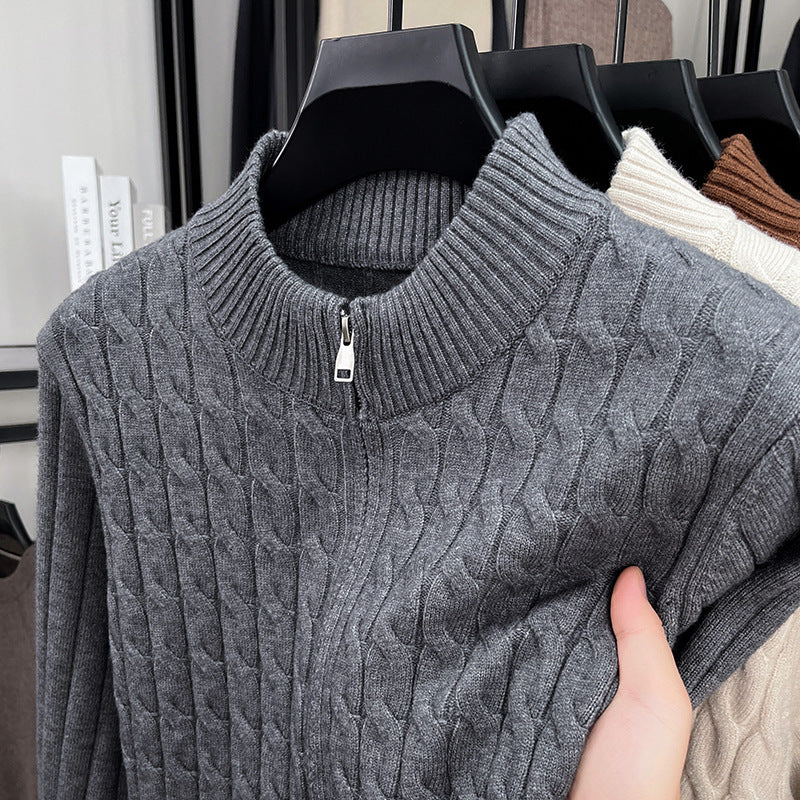 Zopfmuster Stehkragen Pullover