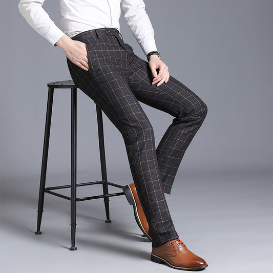 Karo Slim Fit Anzughose