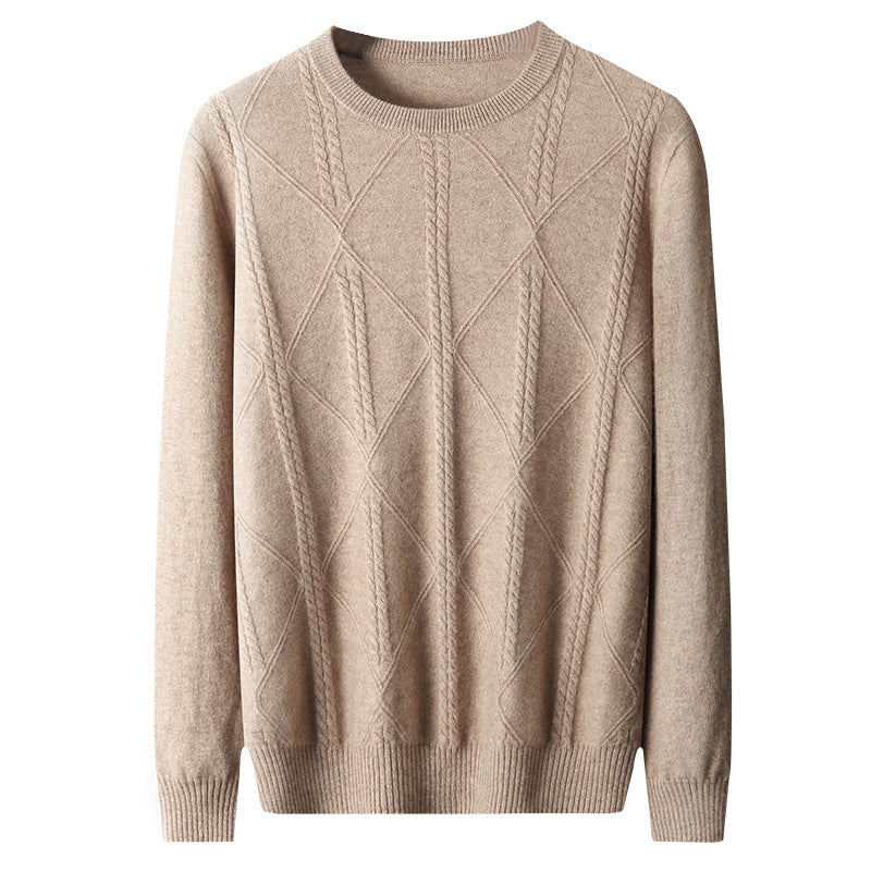 UrbanStoff | Kaschmirpullover mit Rautenmuster