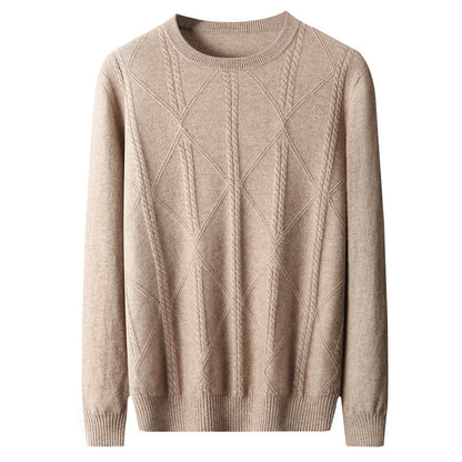UrbanStoff | Kaschmirpullover mit Rautenmuster
