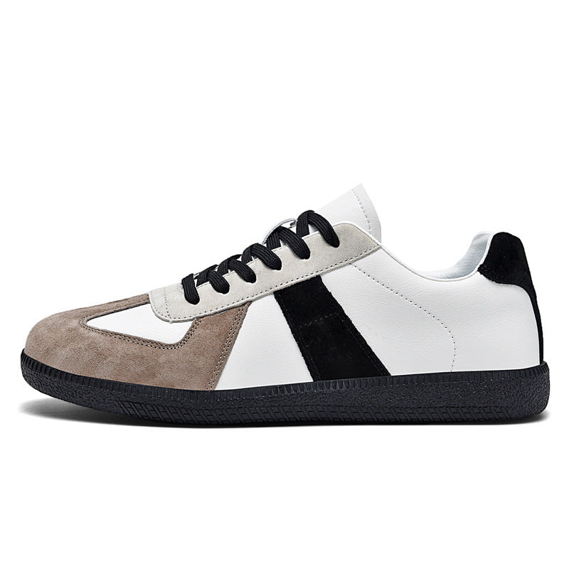 Retro-Sneaker aus Canvas und Leder
