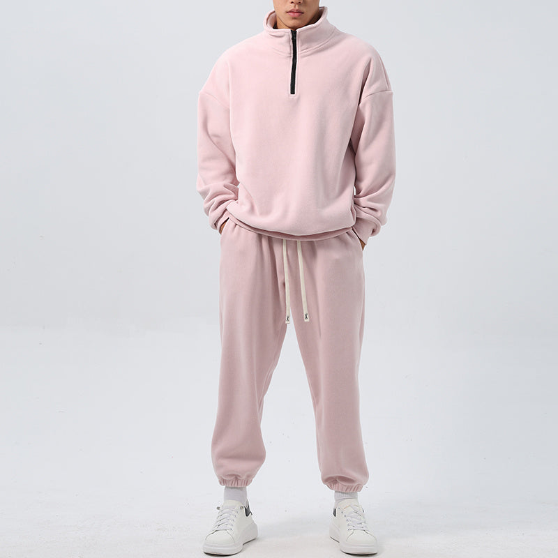 Locker Geschnittener Fleece-Trainingsanzug