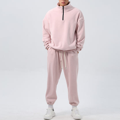 Locker Geschnittener Fleece-Trainingsanzug