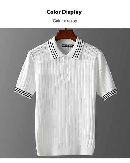 UrbanStoff | Eisseide Strick-Polo