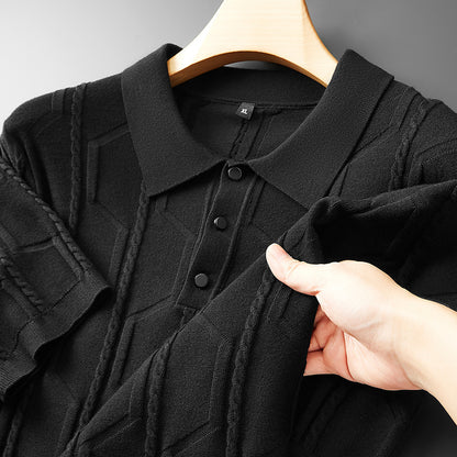 UrbanStoff | Jacquard Strickpolo