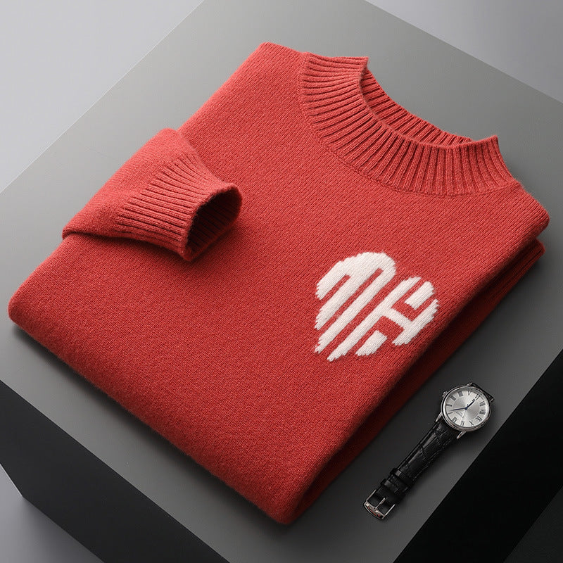 UrbanStoff | Herren Wollpullover Rundhals