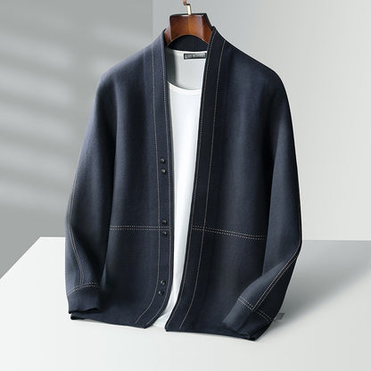Wollmix Strickjacke mit Knöpfen