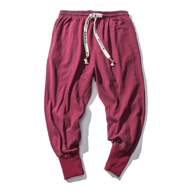 UrbanStoff | Herren Leinen-Cotton Hip Hop Pants
