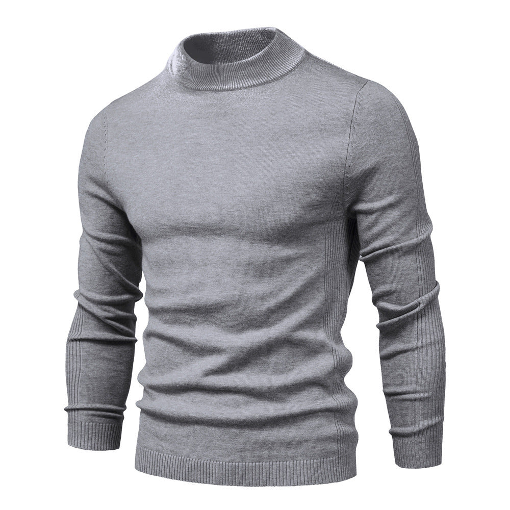 UrbanStoff | Herren Woll Rollkragenpullover – Schlanke Passform