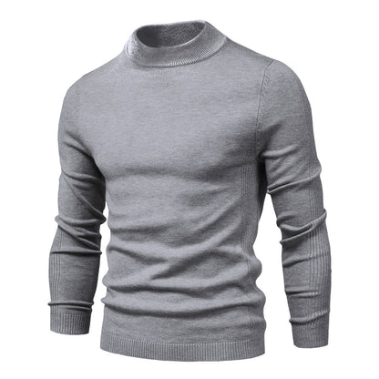 UrbanStoff | Herren Woll Rollkragenpullover – Schlanke Passform