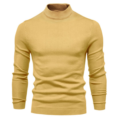 UrbanStoff | Herren Woll Rollkragenpullover – Schlanke Passform