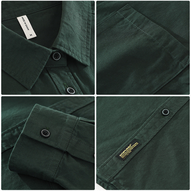 UrbanStoff | Schlichtes Langarmhemd