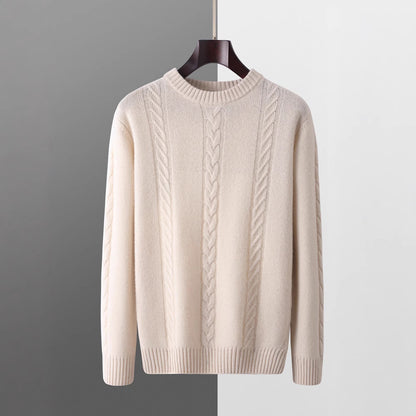 UrbanStoff | Reiner Wollpullover mit Rundhals