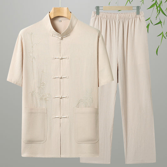 UrbanStoff | Lässiges Baumwoll Zweiteiler Outfit