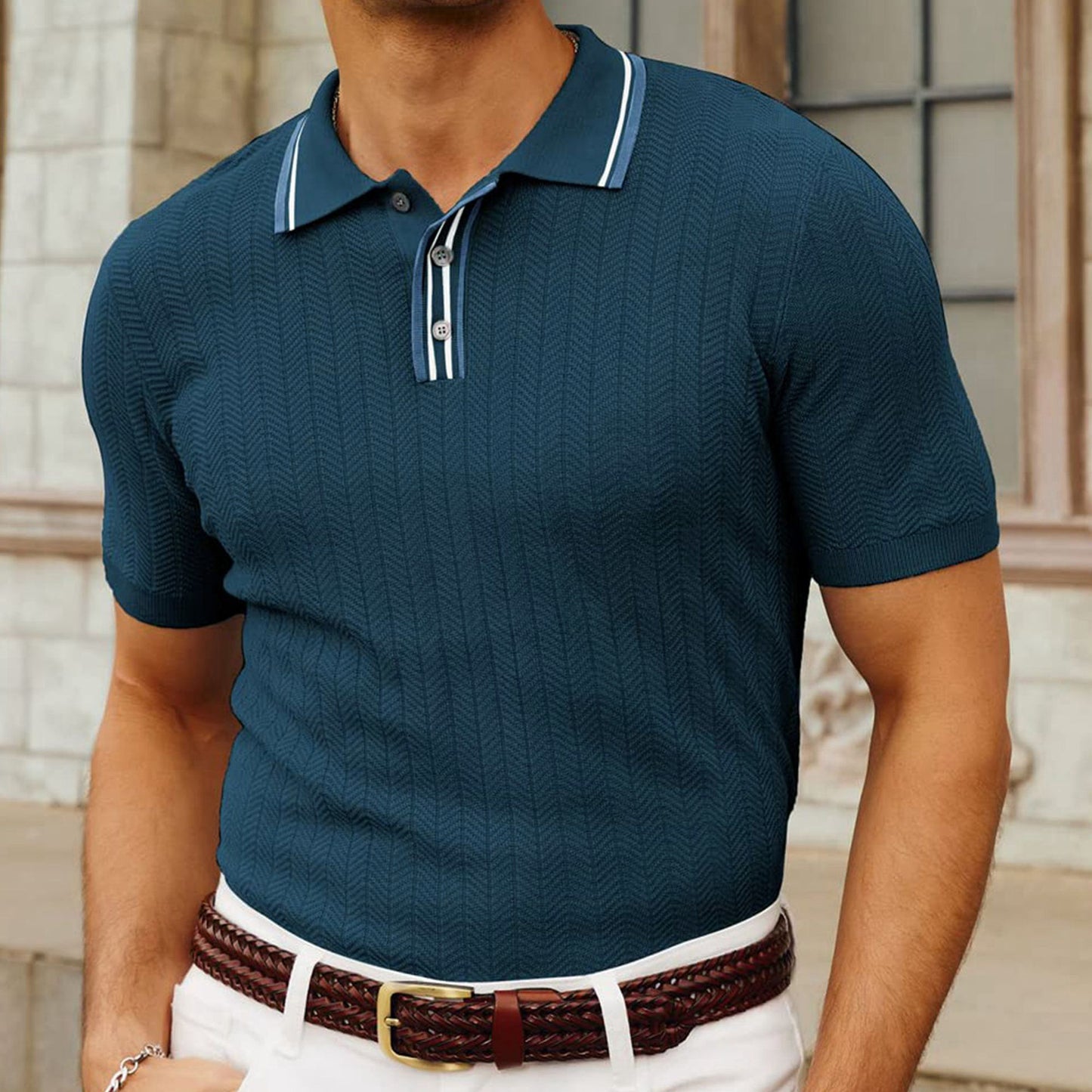 SimpleFit Strick-T-Shirt