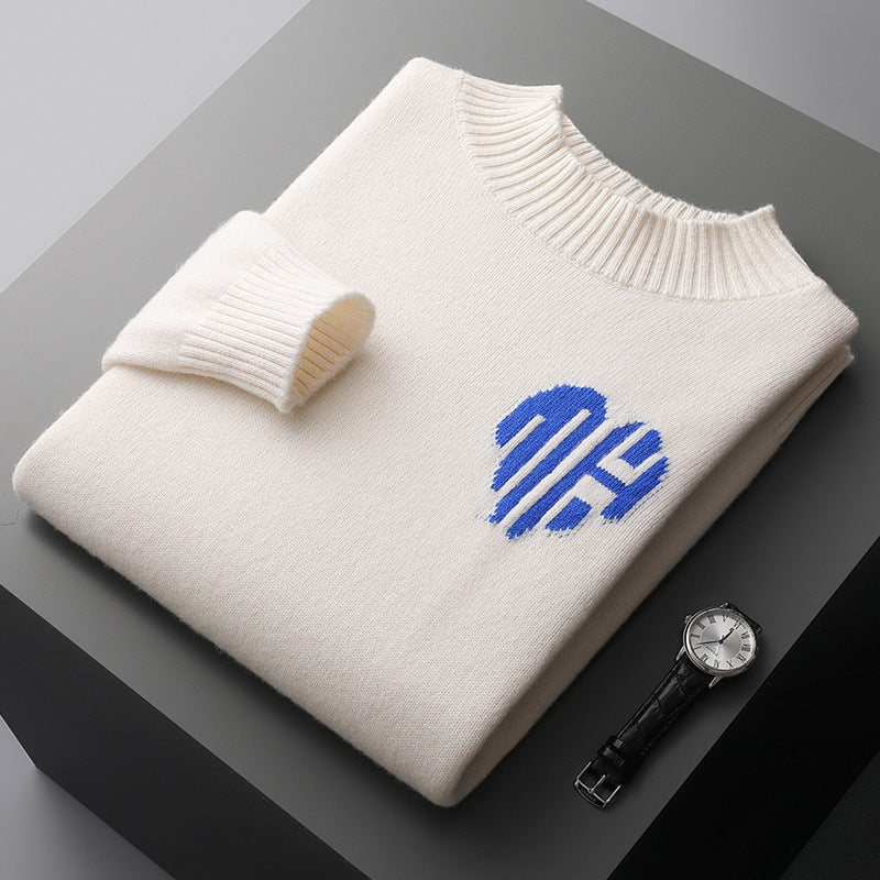 UrbanStoff | Herren Wollpullover Rundhals