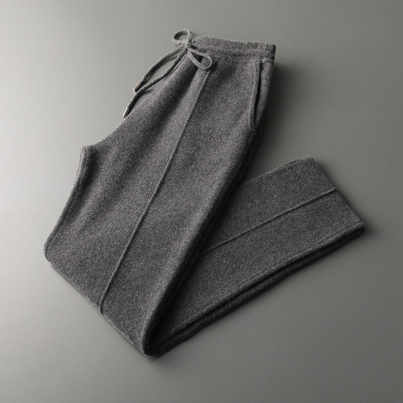 UrbanStoff | Herren Wollhose mit Geradem Bein