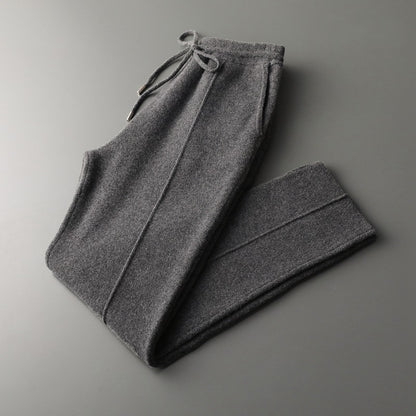 UrbanStoff | Herren Wollhose mit Geradem Bein
