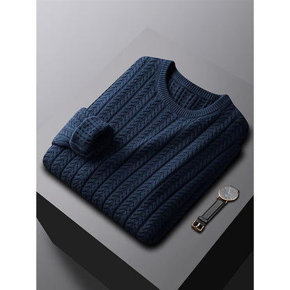 Herren Baumwollpullover Gefüttert Warm