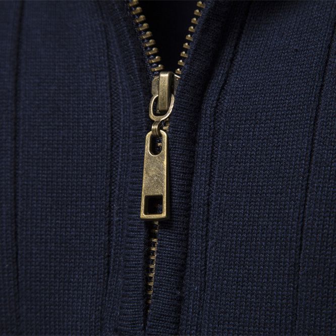 Slim Fit Halbzip-Pullover für Herren