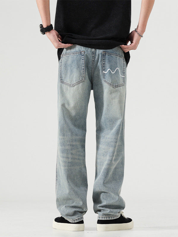 UrbanStoff | Vintage Washed Wide-Leg Hose