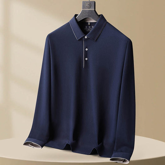 UrbanStoff | Langarm Polo-Shirt