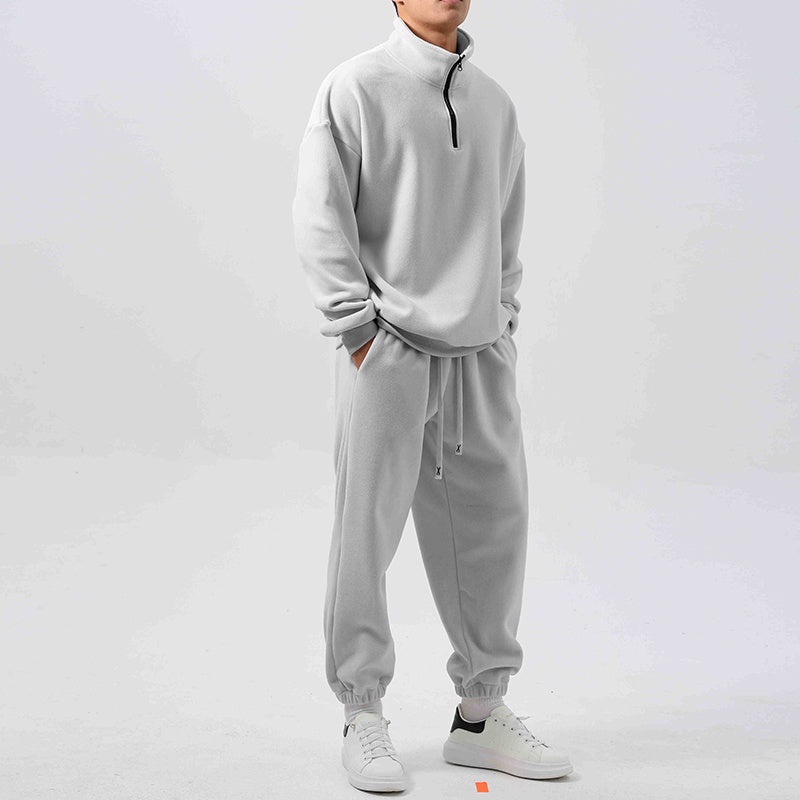 Locker Geschnittener Fleece-Trainingsanzug