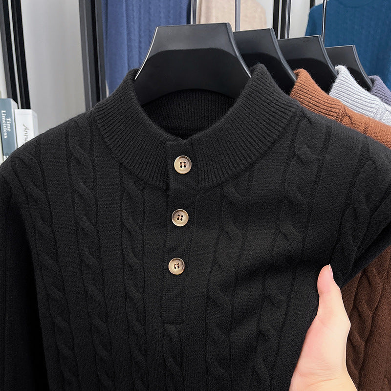 Zopfmuster Stehkragen Pullover