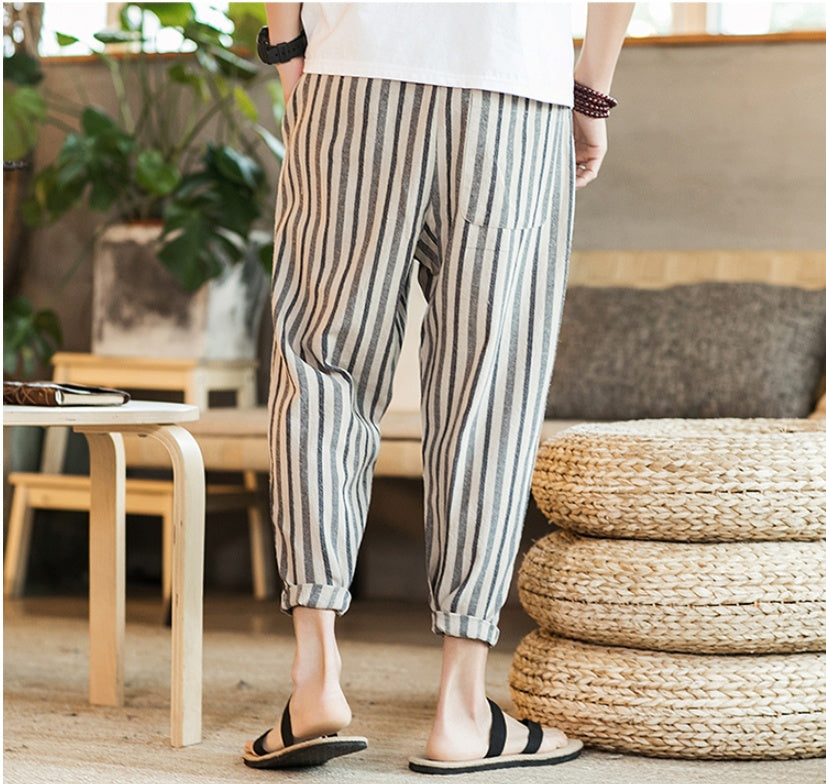 UrbanStoff | Baumwolle-Leinen Oversize Hose