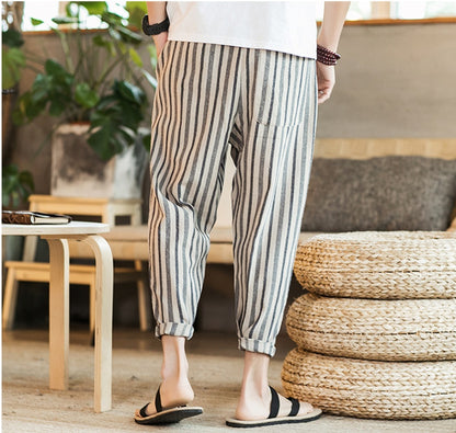 UrbanStoff | Baumwolle-Leinen Oversize Hose