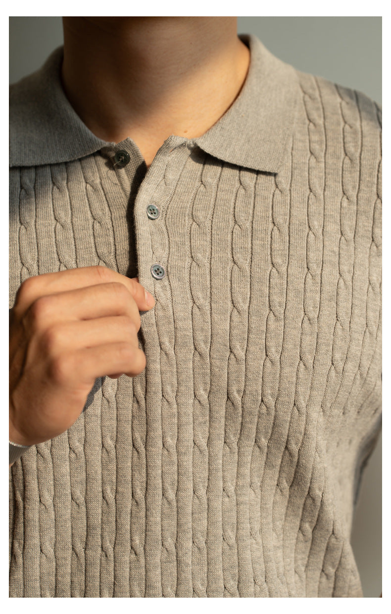 UrbanStoff | Strukturiertes Strickpolo
