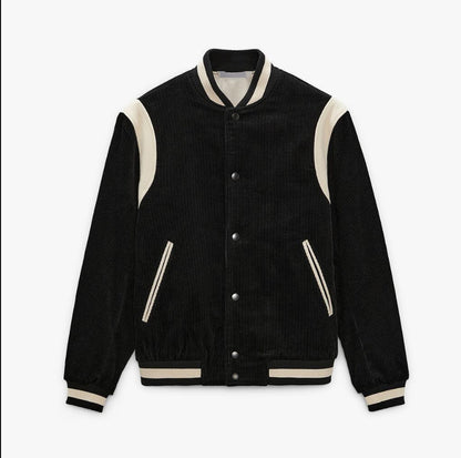 Cordjacke im Baseball-Stil