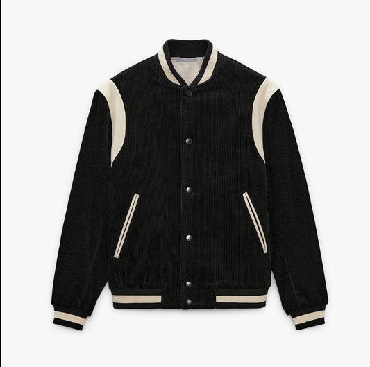 Cordjacke im Baseball-Stil