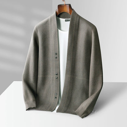 Wollmix Strickjacke mit Knöpfen