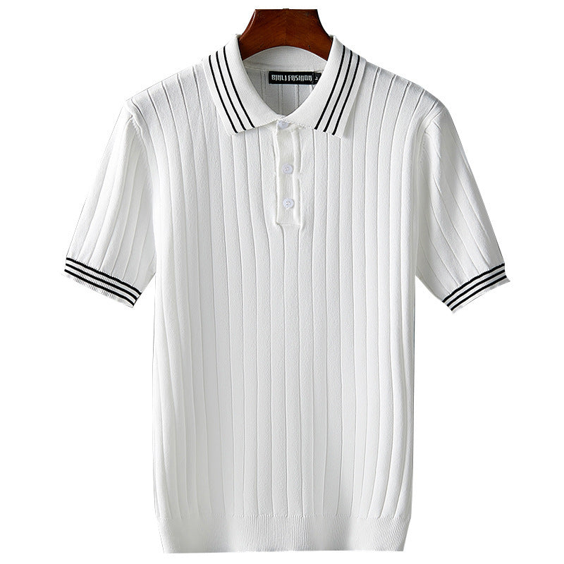 UrbanStoff | Eisseide Strick-Polo
