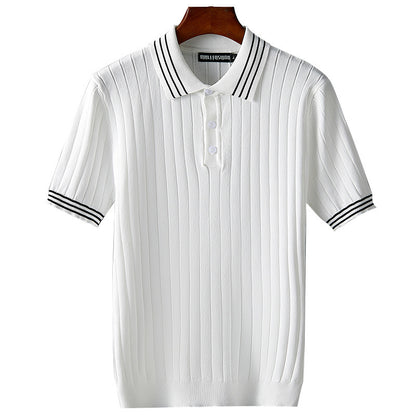 UrbanStoff | Eisseide Strick-Polo