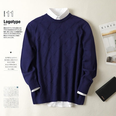 Klassischer dicker Kaschmir-Strickpullover
