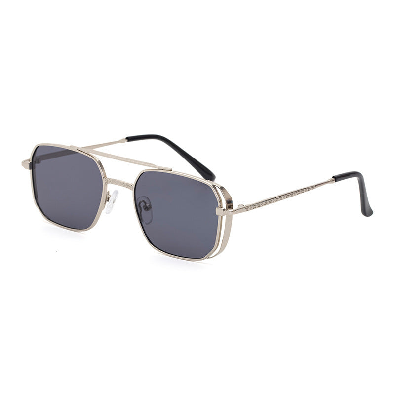 Quadratische Steampunk-Sonnenbrille