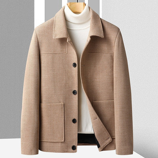 Herren Wollmantel Winter
