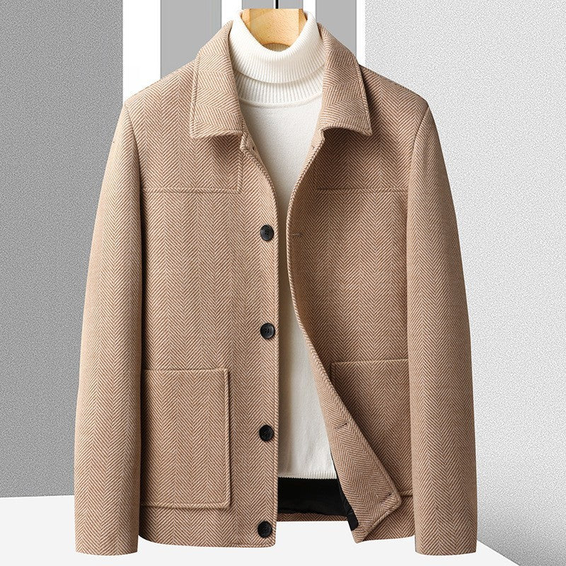 Herren Wollmantel Winter