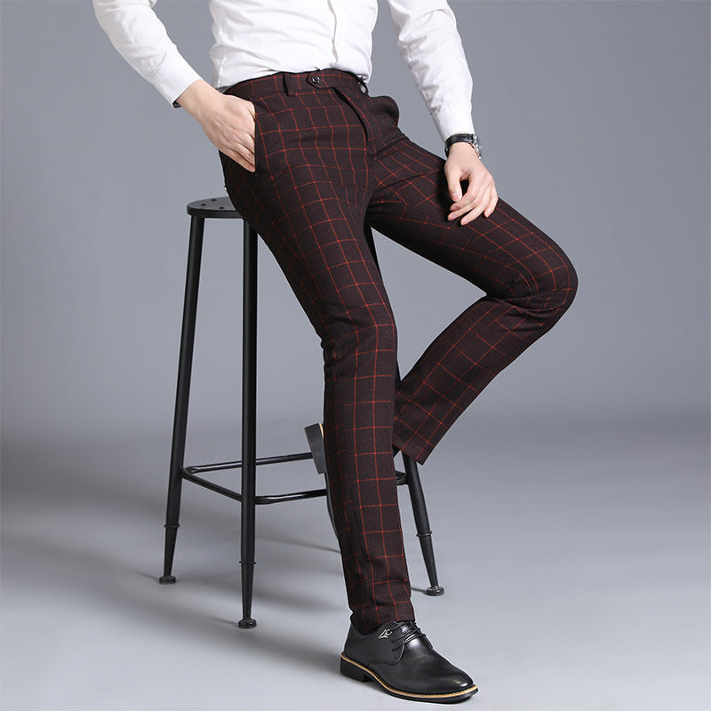 Karo Slim Fit Anzughose