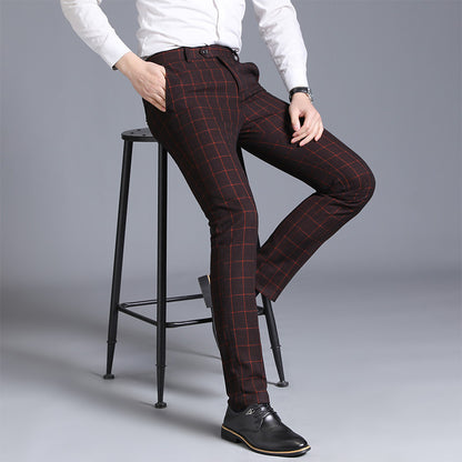 Karo Slim Fit Anzughose