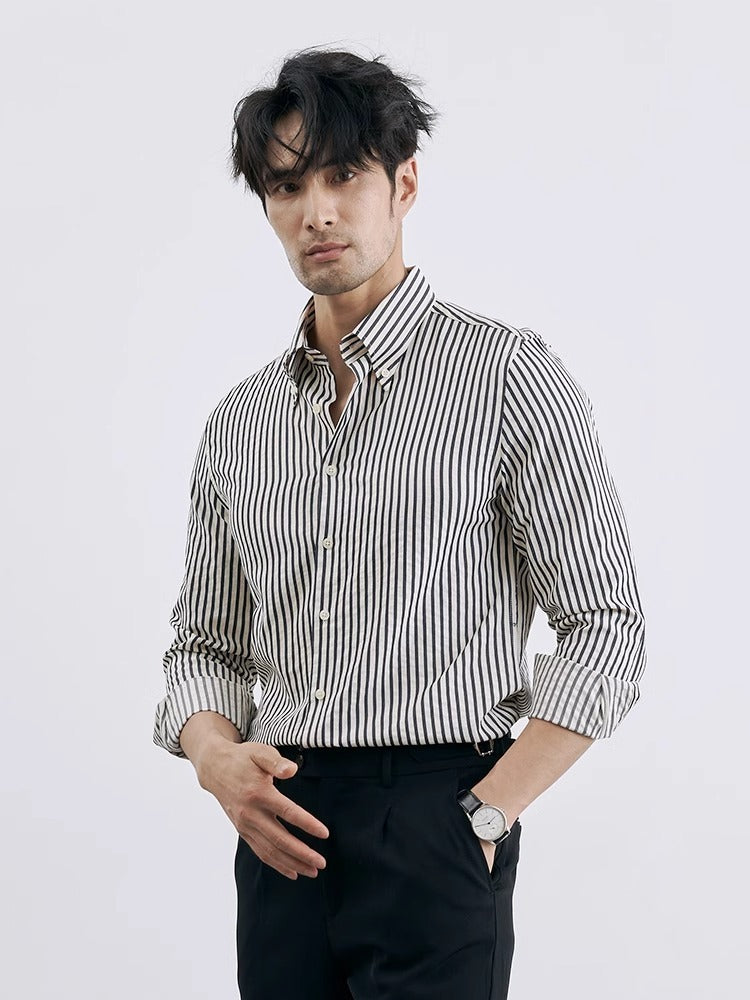 UrbanStoff | Koreanisches Gestreiftes Hemd