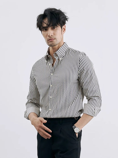 UrbanStoff | Koreanisches Gestreiftes Hemd